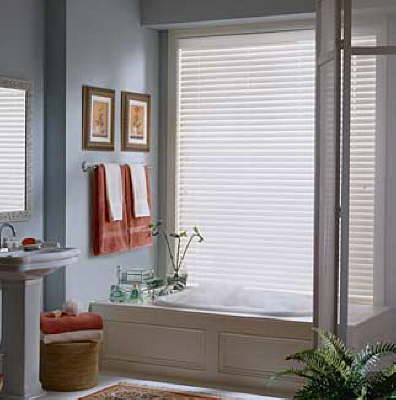 2 inch blinds in the bathrrom